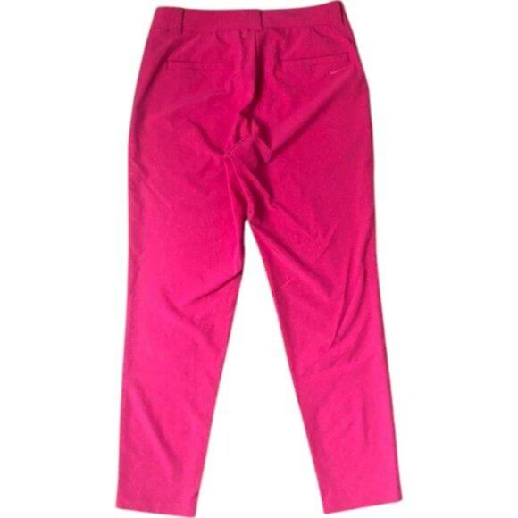 Nike golf tour performance fuchsia pink polka dot straight pants size 8 - Picture 4 of 5